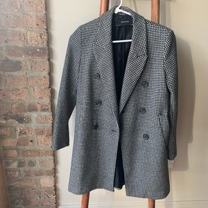 Zara midi plaid jacket